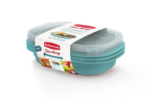 TakeAlongs® Food Storage 3.7 Cup Divided Containers, Meal Prep - US 4487