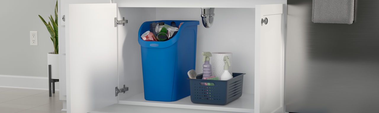 Undercounter Waste & Recycling Wastebasket 2-Pack - US 1291