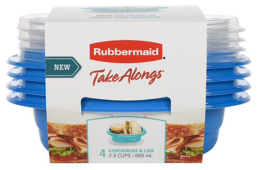 TakeAlongs® Food Storage 2.9 Cup Square Containers, Meal Prep - US 3789