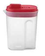 Compact Pitcher with Premium Lid, Plastic Pitcher with Multifunction Lid, 2 Quart - US 6303