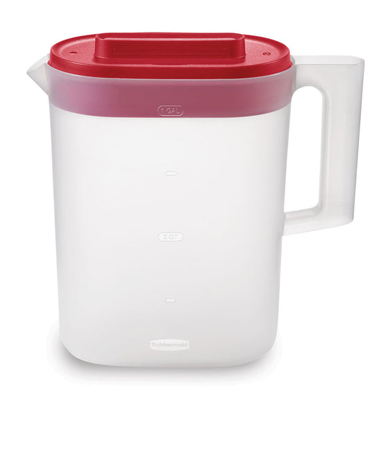 Compact Pitcher, Plastic Pitcher with Lid - US 2381