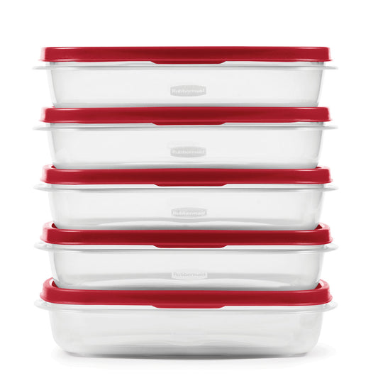 EasyFindLids™ Medium Food Storage Containers, Rectangle - US 5430