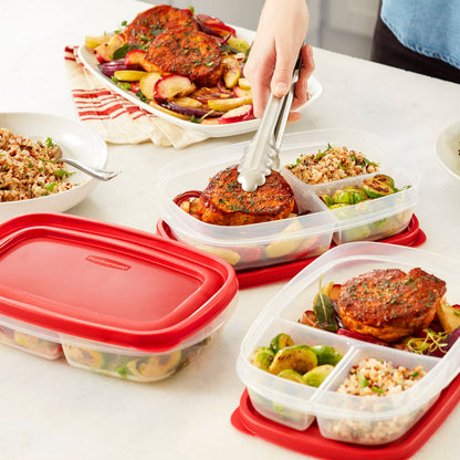 EasyFindLids™ Medium Food Storage Containers, Rectangle - US 5430