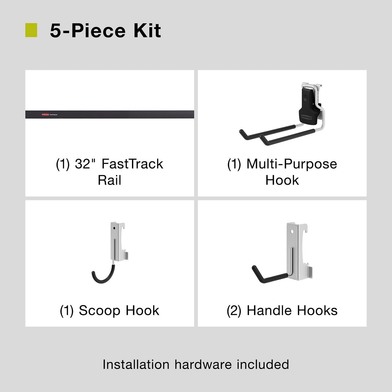 FastTrack 5 Piece Starter Kit, Garage Organization - US 0006