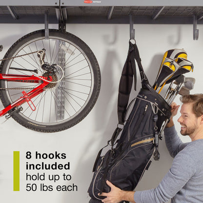 FastTrack Overhead Garage Storage System Double Platform, Garage Organization Storage Cabinets, Garage Cabinet, Garage Wall Organizer, 3FT x 8FT - US 0136