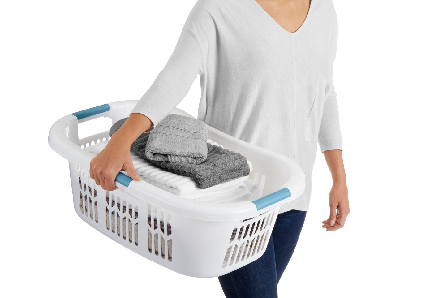 Hip-Hugger® Laundry Basket - US 6350