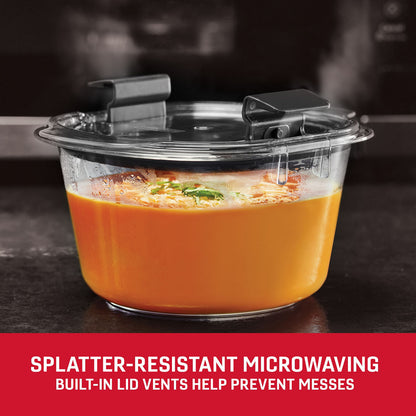 Rubbermaid Brilliance® Round Leak Proof Food Storage Containers, 3.47 cup, 2 Pack - US 3410