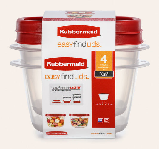 EasyFindLids™ Small Food Storage Containers, Square - US 4192